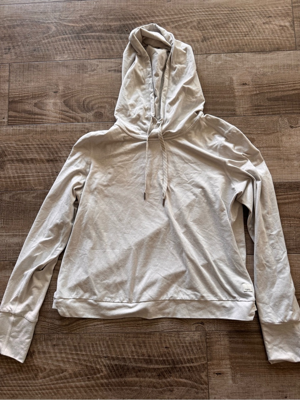 Vuori Light Grey Women's Hooded Pullover